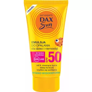 Ķermeņa losjons saules aizsardzībai bērniem un zīdaiņiem Dax Sun SPF 50 travel 50 ml