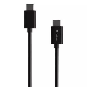 USB kabelis NATEC NKA-2147 2m USB C melns USB 2.0 0.48 Gbit/s