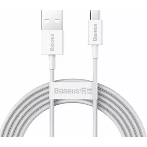 USB cable Baseus Superior 2 m USB A to Micro-USB A, USB 2.0, 0.48 Gbit/s, White