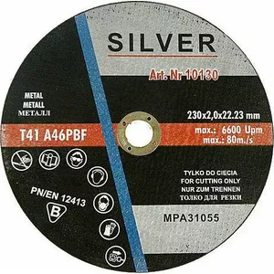 Cutting Disc for Metal Silver 230 x 2.0 x 22.2 mm EX10130