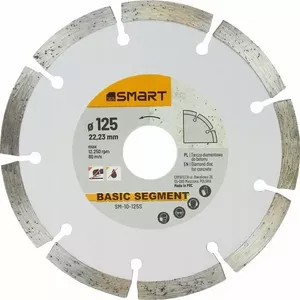 Diamond cutting disc Smart SM-10-125S 125 mm segmented – 125mm diameter, for angle grinders