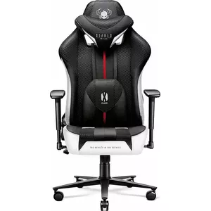 Gaming chair Diablo Chairs X-PLAYER 2.0 Normal Size Black-White, adjustable tilt and armrests