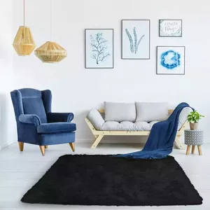 Paklājs Strado Shaggy 60x90 cm BlackSky — gara bārkstiņa, taisnstūrveida