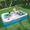 Bestway Синий Прямоугольный Семейный Бассейн De Luxe Photo 3