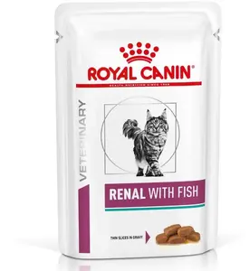 Влажный корм для кошек Royal Canin Renal Feline с рыбой, пауч 85 г