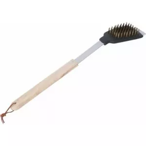Grill brush and scraper 2-in-1 BBQ brand – brush with integrated scraper for grill cleaning