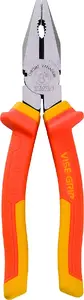 Combination pliers Irwin 10505877 – metal/rubber handles, 180 mm, 163 g, blue/yellow