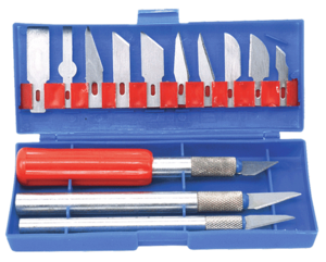 Hobby Knife Set Top Tools 16-piece modeler's blades and handles 17B716