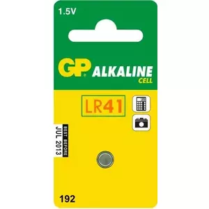 Button Cell Battery GP LR41 24mAh, 1 pc, model GP 192 SZ