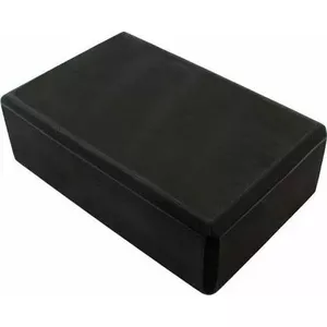 Yoga Block Sports Equipment FT38 black — foam support for yoga and pilates