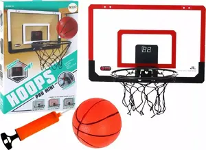 Elektroniska basketbola tāfele ar rezultātu skaitītāju LEANToys 17886 — elektronisks punktu skaitītājs ar skaņu rotaļu basketbolam