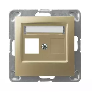 Kontaktligzda Ospel GPK-1Y/p/28 — zelta, IP20, 71×71×33.5 mm