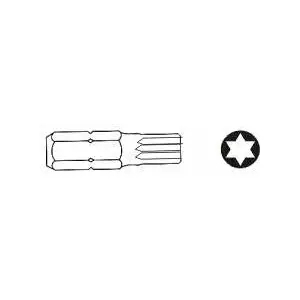 Torx Bit Jonnesway D130T25 T25 x 30 mm, 6-point, 10 mm shank