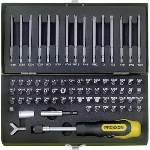Bit set Proxxon PR23107 — 75 special bits for precision screwdriving