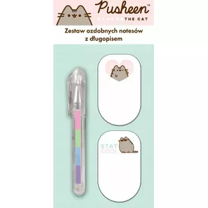 Pusheen līmlapiņas 30 x 50 mm, 30 lapas, 2 gb., krāsainas, Pusheen dizains