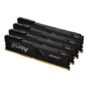 Operatīvā atmiņa Kingston FURY Beast DDR4 64GB (4x16GB) 3200MT/s CL16 288‑pin DIMM