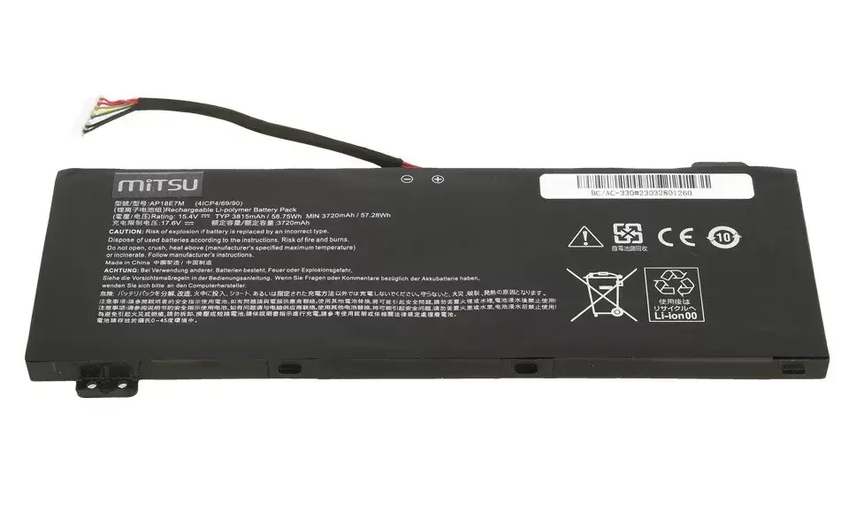 Аккумулятор MITSU для Acer AN515-54 AN517-51 BC/AC-330 Photo 2