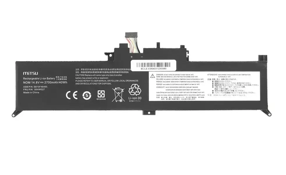 MITSU laptop battery for Lenovo ThinkPad Yoga 260 Photo 2