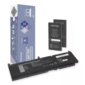 Аккумулятор для ноутбука MITSU для Dell Precision 7550 7560 7760, 7400мАч 84Втч 11.4В