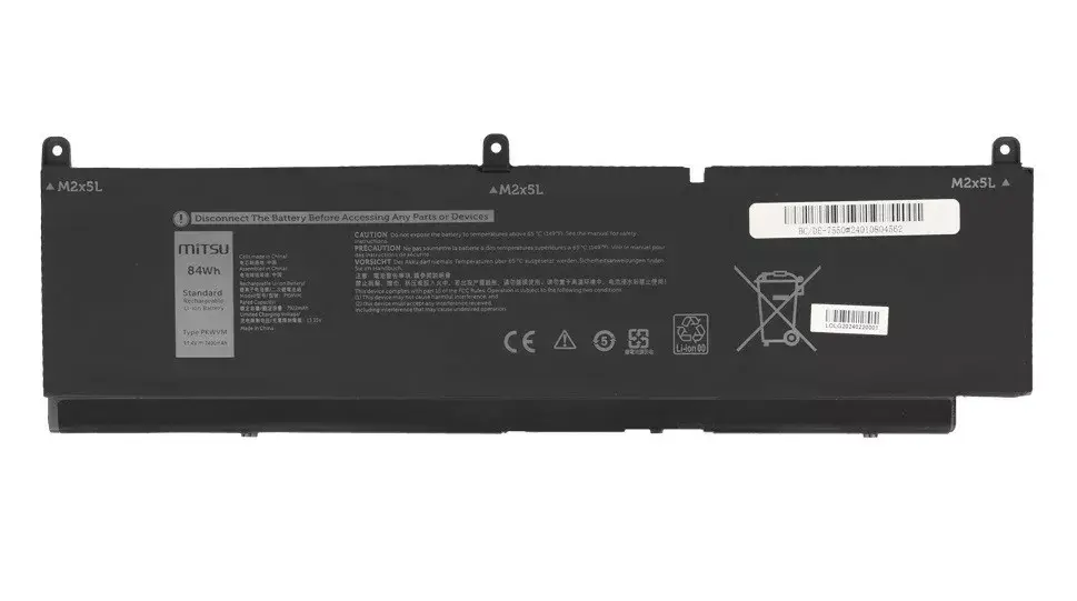Аккумулятор MITSU для Dell Precision 7550 7560 7760 Photo 2