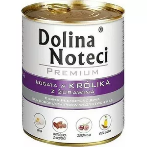 Сухой корм для собак Dolina Noteci Premium кролик с клюквой 800 г
