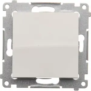 Elektriskais slēdzis Kontakt-Simon DW1.01/11, plastmasas korpuss, balts, 250 V AC, 10 A, IP20/IP44