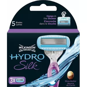 Сменные лезвия Wilkinson Sword Hydro Silk для кассеты бритвы, 3 шт.