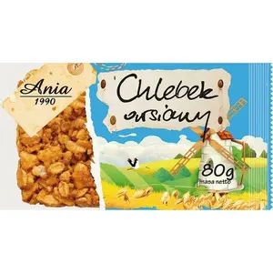 Овсяный хлебец Ania 80 г — Ania, фасованный овсяный хлеб 80 г