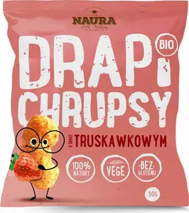 Naura Strawberry-Flavored Crisps Drapi – snack, 50 g, brand Naura