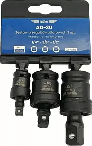 Set of 3 Impact Sockets Adler AD-3U (AD-3U) — 3-piece impact joint/socket set