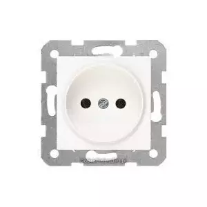 Electrical single Schuko socket VIKO KARRE white model 90963608