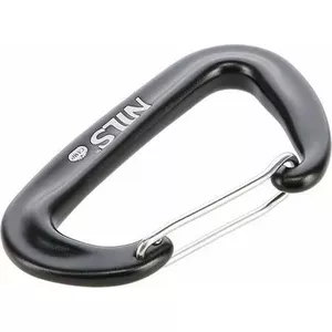 Карабин nils extreme NC1707 чёрный 12 kN, компактный соединитель для альпинизма