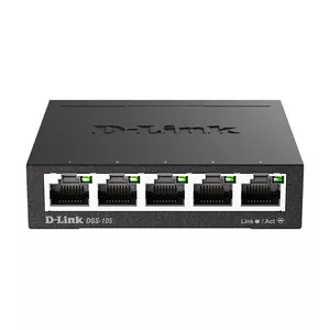 Neadministrēts slēdzis D-Link DGS-105 L2 Gigabit Ethernet 5 porti