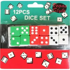 Game cubes set Trifox - colored playing cubes, pack of 12