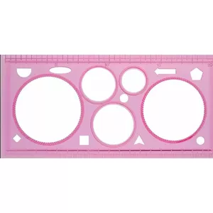 Drawing template Panta Plast 84823 20 cm with circles — Panta Plast 370174