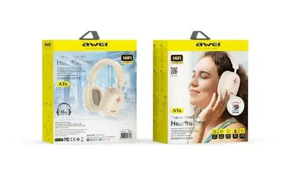 Наушники Bluetooth Awei AT6 Photo 2