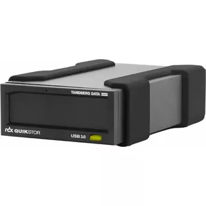 External RDX drive kit Tandberg O-T with 2 TB HDD, USB 3.2 Gen 1, sustained 260 MB/s, black