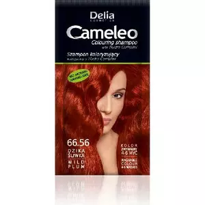 Окрашивающий шампунь Delia Cameleo 66.56 Wild Plum — временное тонирование волос при мытье