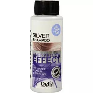 Шампунь Delia Cameleo Silver для светлых и седых волос мини 50 мл — нейтрализация желтизны