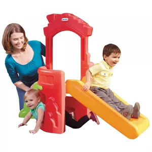 Детский домик Little Tikes Climb 'n Slide Playhouse — от 1.5 лет, 851.9×1376.9×1089.7 мм, зелёный/красный/жёлтый