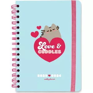 Weekly planner Pusheen 2023/2024 Purrfect Love, 14.8 x 21 cm