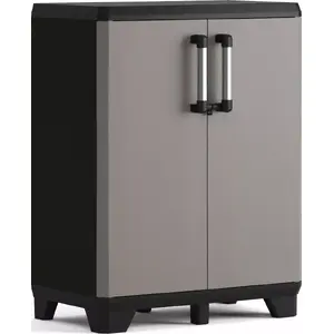 Уличный шкаф для хранения Keter Linear Pro серый — погодостойкое садовое хранилище