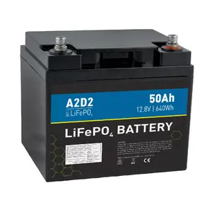 LiFePO4 battery AVACOM LFA2-12V050C10-M6B1 12.8V 50Ah rechargeable lithium iron phosphate