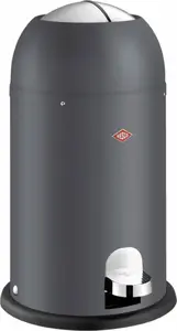 Trash can WESCO Kickmaster Jr. Graphite Matt — pedal-operated small capacity, model 112766