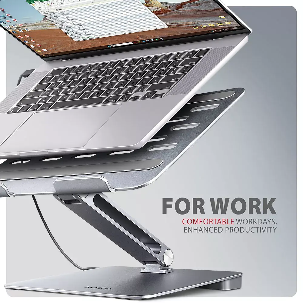Axagon HMC-STND USB-C 5Gbps алюминиевый стенд и хаб Photo 5