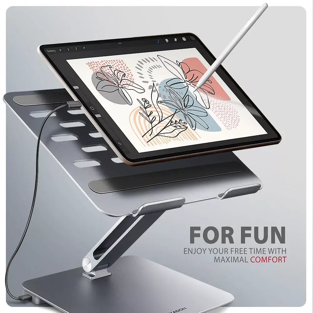 Axagon HMC-STND USB-C 5Gbps алюминиевый стенд и хаб Photo 6