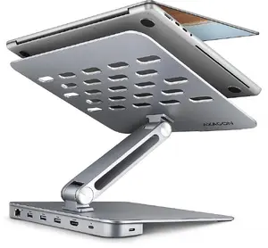 Axagon HMC-STND USB-C 5Gbps алюминиевый стенд и хаб 7в1 проводное соединение