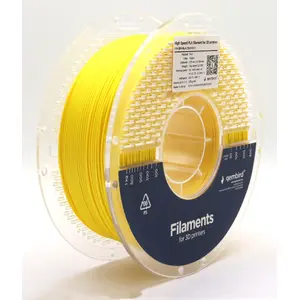 3D drukāšanas materiāls Gembird PLA 1.75 mm dzeltens 1 kg