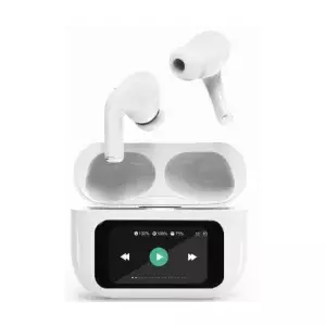 Bezvadu iekšausu austiņas GEMBIRD TWS-LCD-ANC-01-W — Bluetooth, USB Type-C, 20–20000 Hz, 66 g, baltas