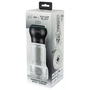 Мастурбатор Kiiroo Feel Pocket Stroker Crystal с насадкой PowerBlow для отсоса, 16,4 см, суперкожа
